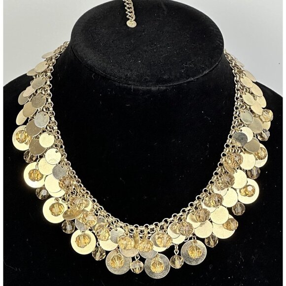 Charming Charlie Jewelry - Charming Charlie Statement Necklace Bib Goldtone
